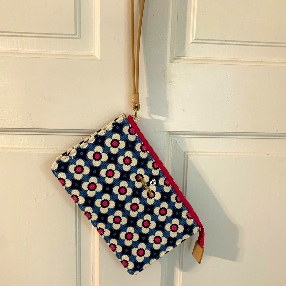 Spartina Linen and Leather Emmy Calhoun 449 Wristlet